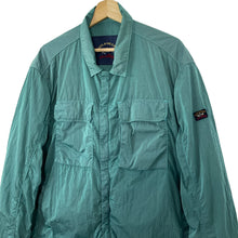 Load image into Gallery viewer, Paul and Shark Water Green Econyl Nylon Metal Overshirt - Triple Extra Large (XXXL) PTP 27"