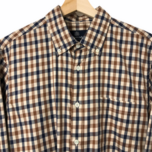 Load image into Gallery viewer, Aquascutum House Check Long Sleeved Shirt - Large (L) PTP 22"