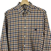 Load image into Gallery viewer, Aquascutum House Check Long Sleeved Shirt - Medium (M) PTP 20.75"