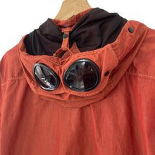 Load image into Gallery viewer, C.P Company Burnt Orange 50 Fili Goggle Hooded Overshirt - Large (L) PTP 22.75"