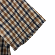 Load image into Gallery viewer, Aquascutum House Check Short Sleeved Shirt - Medium (M) PTP 20.5"