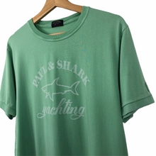 Load image into Gallery viewer, Paul and Shark Green Short Sleeved Logo T-Shirt - Extra Large (XL) PTP 21"