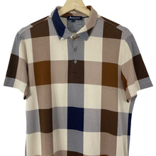 Load image into Gallery viewer, Aquascutum Block Check Short Sleeved Polo - Medium (M) PTP 20.75"