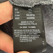 Load image into Gallery viewer, Paul and Shark Grey Long Sleeved Polo - Five Extra Large (5XL) PTP 31"