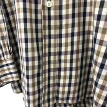 Load image into Gallery viewer, Aquascutum House Check Long Sleeved Shirt - Large (L) PTP 25"