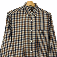 Load image into Gallery viewer, Aquascutum House Check Long Sleeved Shirt - Small (S) PTP 19.75"