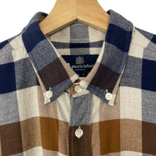 Load image into Gallery viewer, Aquascutum Block Check Flannel Long Sleeved Shirt - Large (L) PTP 21.5"