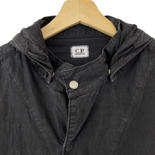 Load image into Gallery viewer, C.P Company Black Goggle Hooded Overshirt - Double Extra Large (XXL) PTP 24"