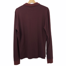 Load image into Gallery viewer, C.P Company Burgundy Long Sleeved Polo - Small (S) PTP 20"