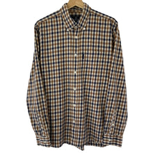 Load image into Gallery viewer, Aquascutum House Check Long Sleeved Shirt - Large (L) PTP 21.75"
