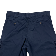 Load image into Gallery viewer, Paul and Shark Navy Bermuda Cargo Shorts - W 34"