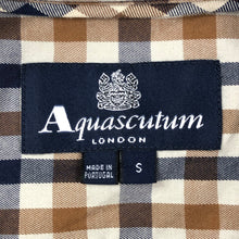 Load image into Gallery viewer, Aquascutum House Check Long Sleeved Shirt - Small (S) PTP 19.75"