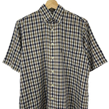 Load image into Gallery viewer, Aquascutum House Check Short Sleeved Shirt - Small (S) PTP 21.5"
