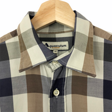 Load image into Gallery viewer, Aquascutum Block Check Long Sleeved Shirt - Medium (M) PTP 22"