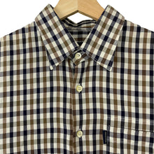Load image into Gallery viewer, Aquascutum House Check Long Sleeved Shirt - Small (S) PTP 20.75"