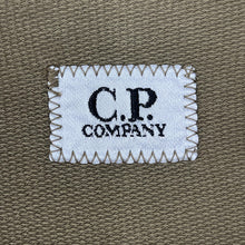 Load image into Gallery viewer, C.P Company Khaki Green Crew Neck Logo Sweater - Extra Large (XL) PTP 23"