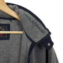 Load image into Gallery viewer, Paul and Shark Grey Zip Up Fleece Track Top - Extra Large (XL) PTP 26"