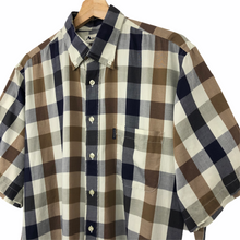 Load image into Gallery viewer, Aquascutum Block Check Short Sleeved Shirt - Large (L) PTP 24.5"
