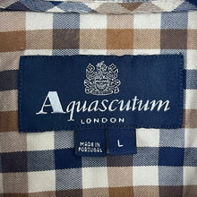 Load image into Gallery viewer, Aquascutum House Check Long Sleeved Shirt - Large (L) PTP 22"