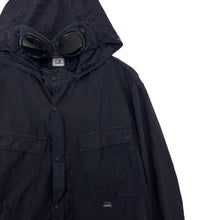 Load image into Gallery viewer, C.P Company Dk Navy Goggle Hooded Overshirt - Double Extra Large (XXL) PTP 23.5"
