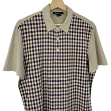 Load image into Gallery viewer, Aquascutum Beige / House Check Short Sleeved Polo - Medium (M) PTP 21"