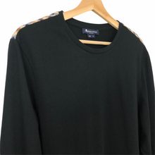 Load image into Gallery viewer, Aquascutum Black Long Sleeved T-Shirt - Medium (M) PTP 20.5"