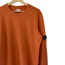 Load image into Gallery viewer, C.P Company Orange Crew Neck Lens Sweater - Medium (M) PTP 21"