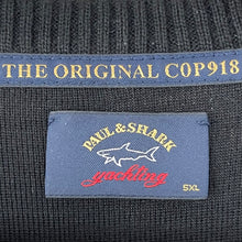 Load image into Gallery viewer, Paul and Shark Black C0P918 Crew Neck Sweater - Five Extra Large (5XL) PTP 30.5"