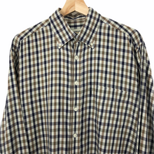 Load image into Gallery viewer, Aquascutum House Check Long Sleeved Shirt - Large (L) PTP 25"