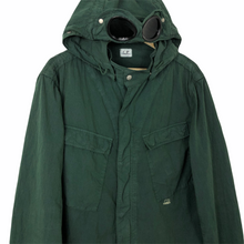 Load image into Gallery viewer, C.P Company Green Goggle Hooded Overshirt - Double Extra Large (XXL) PTP 23"