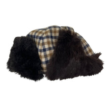 Load image into Gallery viewer, Aquascutum House Check Wool Trapper Hat - Large (L)
