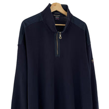 Load image into Gallery viewer, Paul and Shark Navy Bretagne Half Zip Jumper - Six Extra Large (6XL) PTP 30"