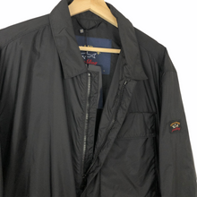 Load image into Gallery viewer, BNWT Paul and Shark Black Nylon Overshirt - Double Extra Large (XXL) PTP 26.5"