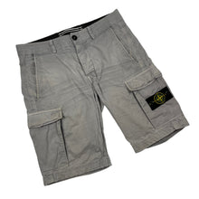 Load image into Gallery viewer, Stone Island Grey Bermuda Cargo Shorts - W 30"