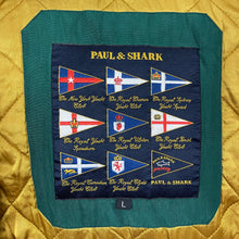 Load image into Gallery viewer, Vintage Paul and Shark Green Multi Pocket Silk Jacket - Large (L) PTP 27"