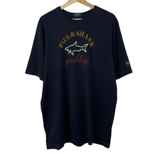 Load image into Gallery viewer, Paul and Shark Navy Short Sleeved Logo T-Shirt - Extra Large (XL) PTP 23.5"
