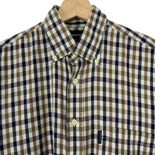 Load image into Gallery viewer, Aquascutum House Check Short Sleeved Shirt - Small (S) PTP 21"