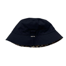 Load image into Gallery viewer, Aquascutum House Check / Navy Reversible Bucket Hat - One Size Fits All