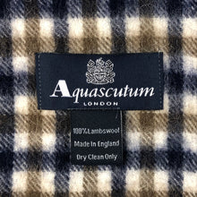 Load image into Gallery viewer, Aquascutum Classic House Check 100% Lambswool Scarf - One Size Fits All