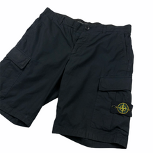 Load image into Gallery viewer, Stone Island Dark Navy Bermuda Cargo Shorts - W 34"