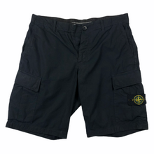 Load image into Gallery viewer, Stone Island Dark Navy Bermuda Cargo Shorts - W 34"