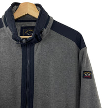Load image into Gallery viewer, Paul and Shark Grey Zip Up Fleece Track Top - Extra Large (XL) PTP 26"