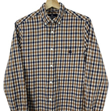 Load image into Gallery viewer, Aquascutum House Check Long Sleeved Shirt - Small (S) PTP 19"
