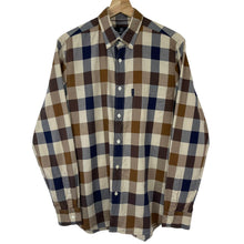Load image into Gallery viewer, Aquascutum Block Check Long Sleeved Shirt - Medium (M) PTP 20.5"