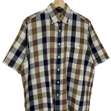 Load image into Gallery viewer, Aquascutum Block Check Short Sleeved Shirt - Medium (M) PTP 23.5"