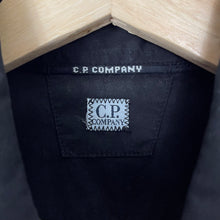Load image into Gallery viewer, C.P Company Black Button Up Lightweight Overshirt - Large (L) PTP 22"