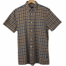 Load image into Gallery viewer, Aquascutum House Check Short Sleeved Shirt - Medium (M) PTP 20.75"