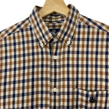 Load image into Gallery viewer, Aquascutum House Check Long Sleeved Shirt - Medium (M) PTP 20.75"
