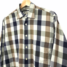 Load image into Gallery viewer, Aquascutum Block Check Long Sleeved Shirt - Medium (M) PTP 22"