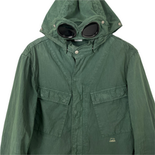 Load image into Gallery viewer, C.P Company Green Goggle Hooded Overshirt - Extra Large (XL) PTP 21.5"